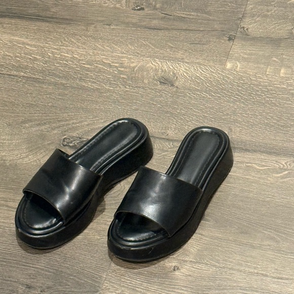 Target Black Slide Sandals - Picture 2 of 6